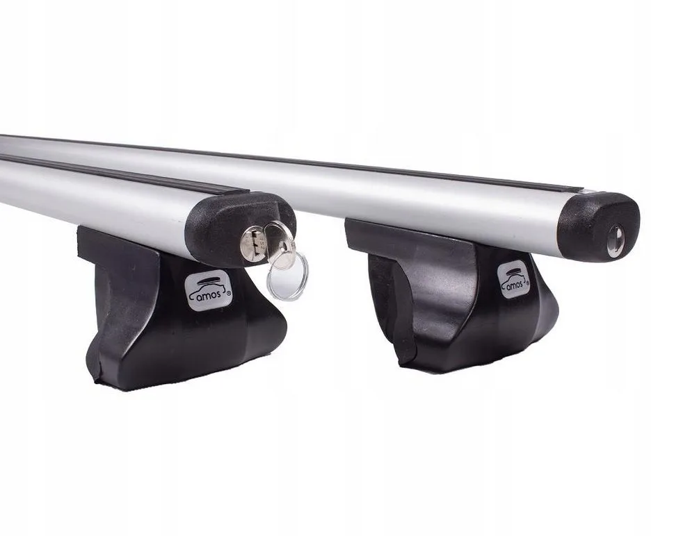 Крепление багажника на рейлинги Amos AlFA 1,2 аэродинамические + ключ