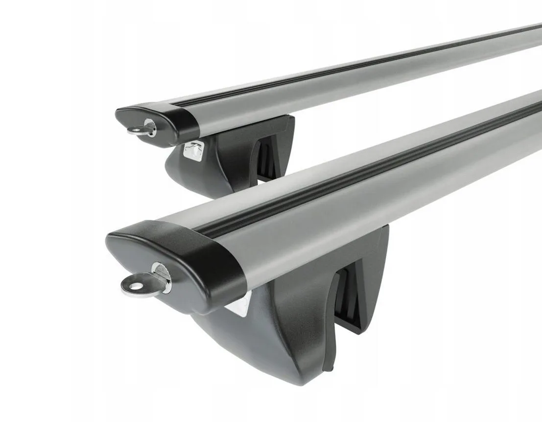 Крепление багажника на рейлинги Amos AlFA 1,2 aero (крыло) + ключ