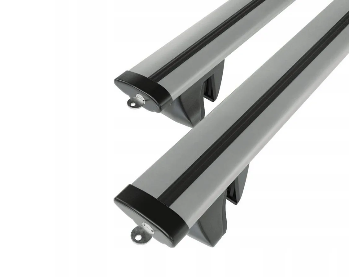 Крепление багажника на рейлинги Amos AlFA 1,2 aero (крыло) + ключ