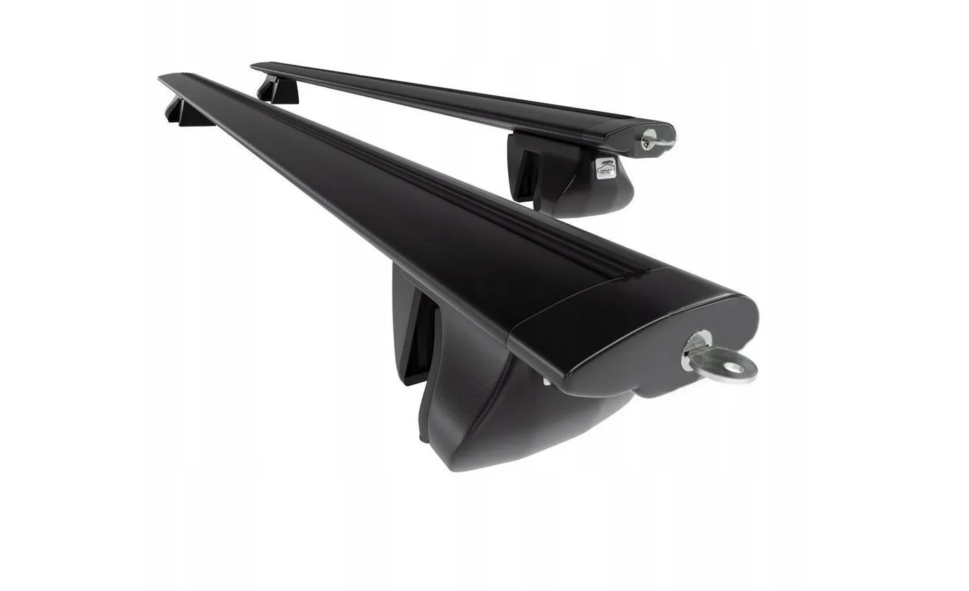 Крепление багажника на рейлинги Amos AlFA 1,2 aero (крыло) Black + ключ