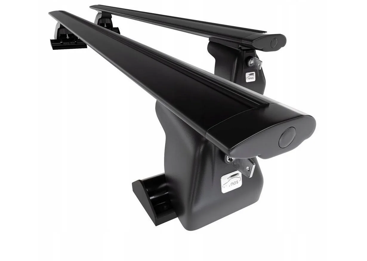 Багажник в штатные отверстия на крышу авто Amos Dromader C-15 1,4 aero (крыло) Black c закрытием замком Plus