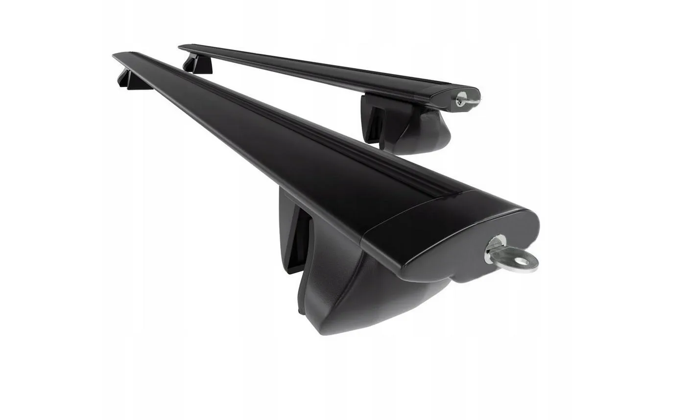 Багажник Alfa Tour на рейлинги + 1,2 Aero Dynamic Amos Black с ключом