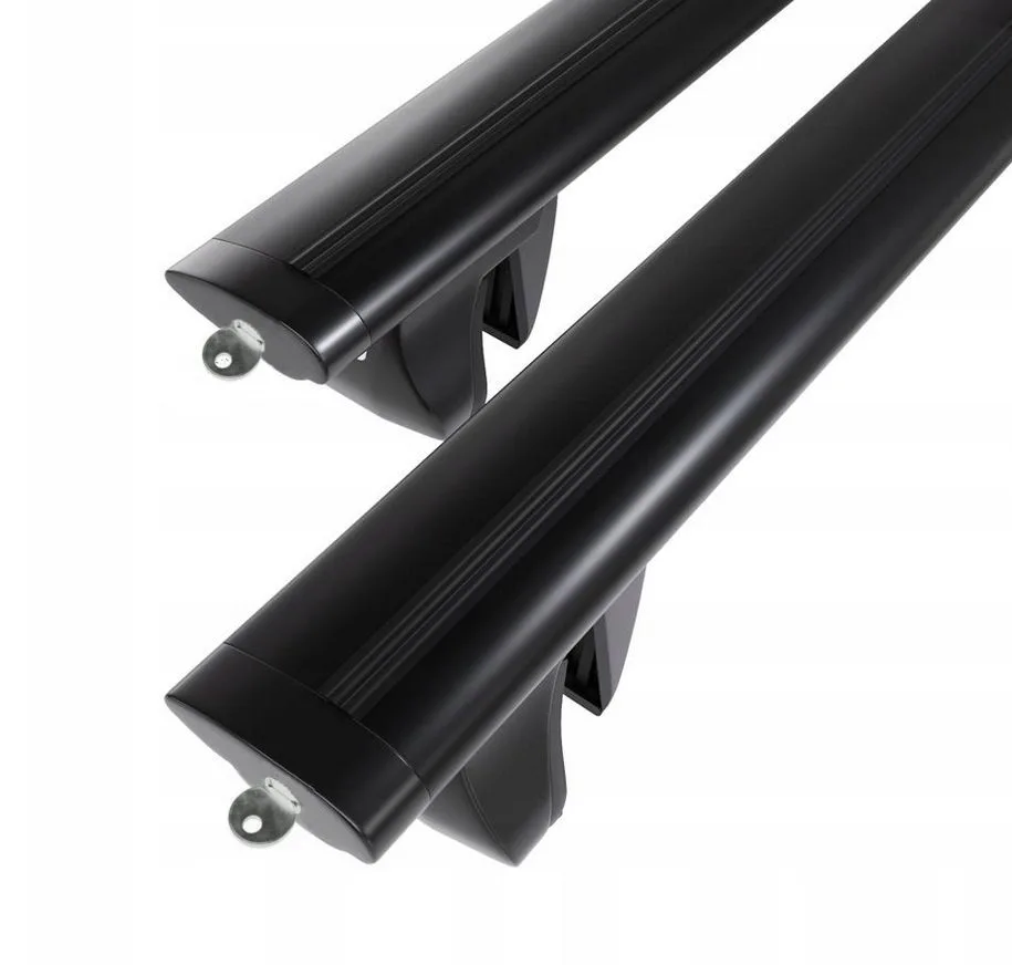 Багажник Alfa Tour на рейлинги + 1,2 Aero Dynamic Amos Black с ключом