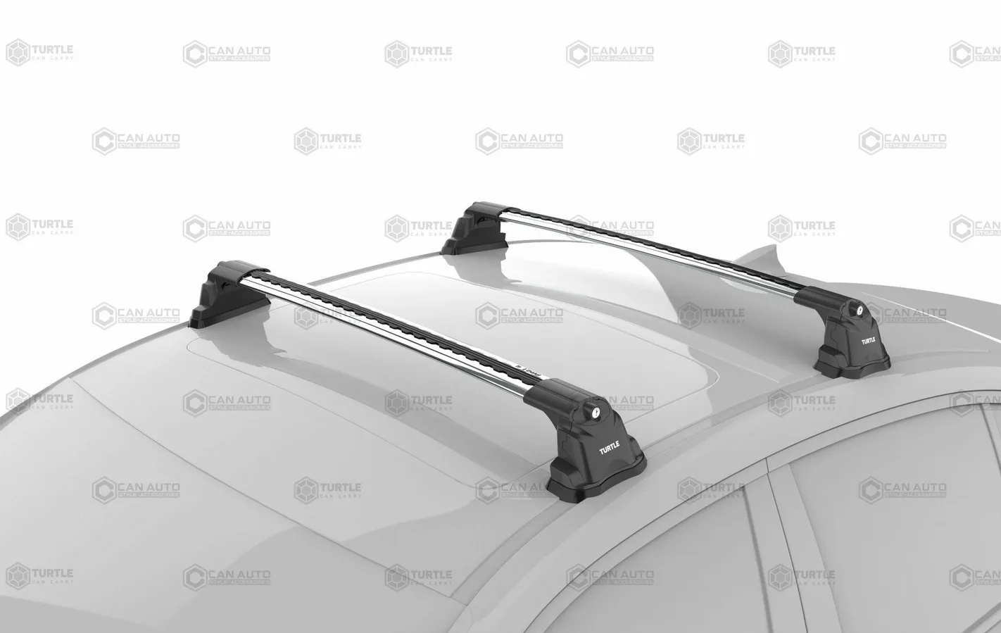 Багажные поперечины Turtle Air BMW Premium Silver в штатные места