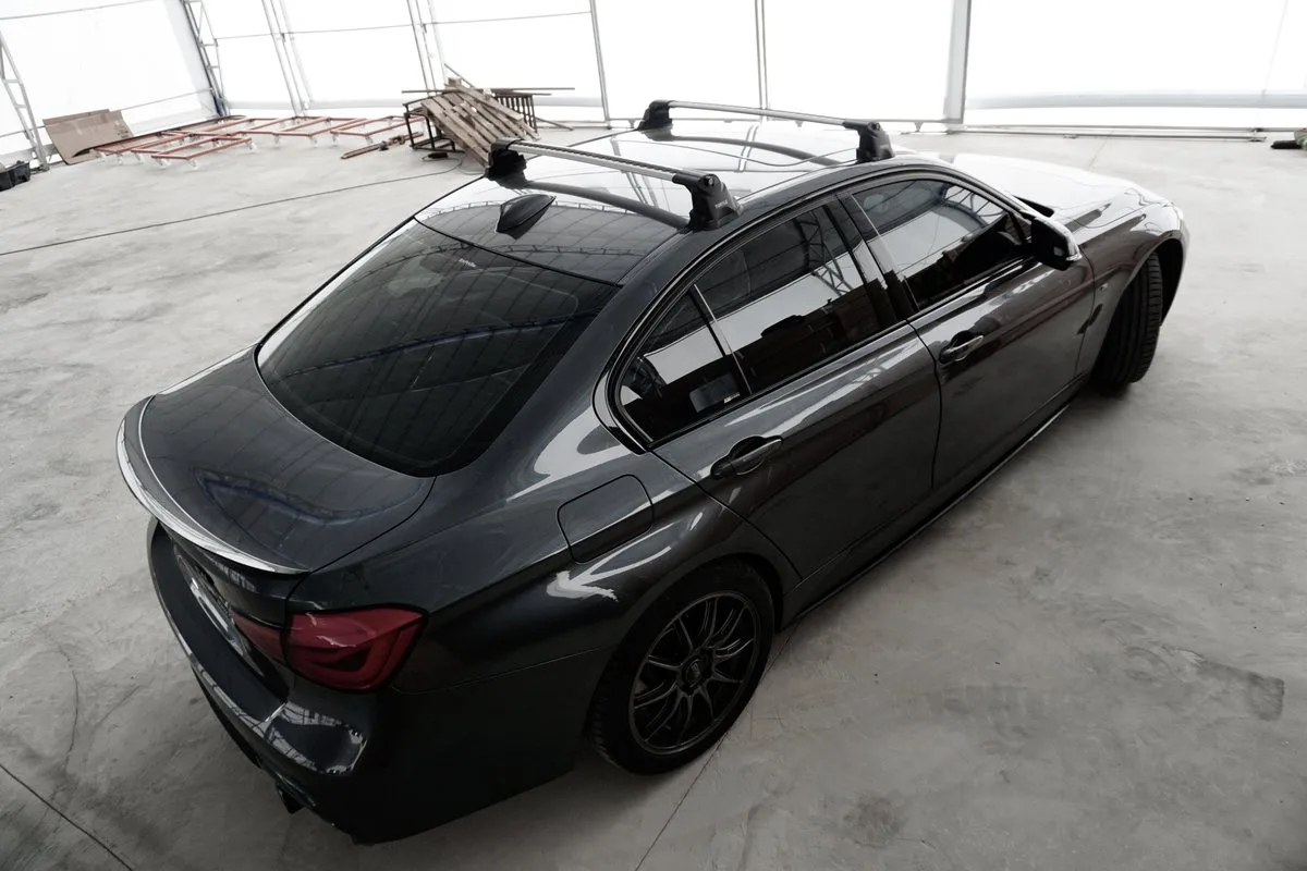 Багажные поперечины Turtle Air BMW Premium Silver в штатные места