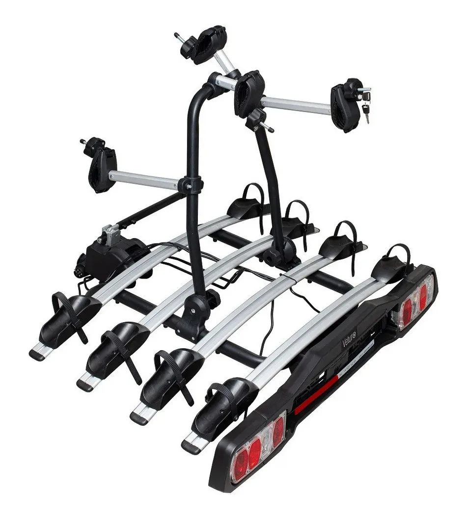 Велоплатформа Steinhof на фаркоп Veturo 4 для перевозки 4-х велосипедов