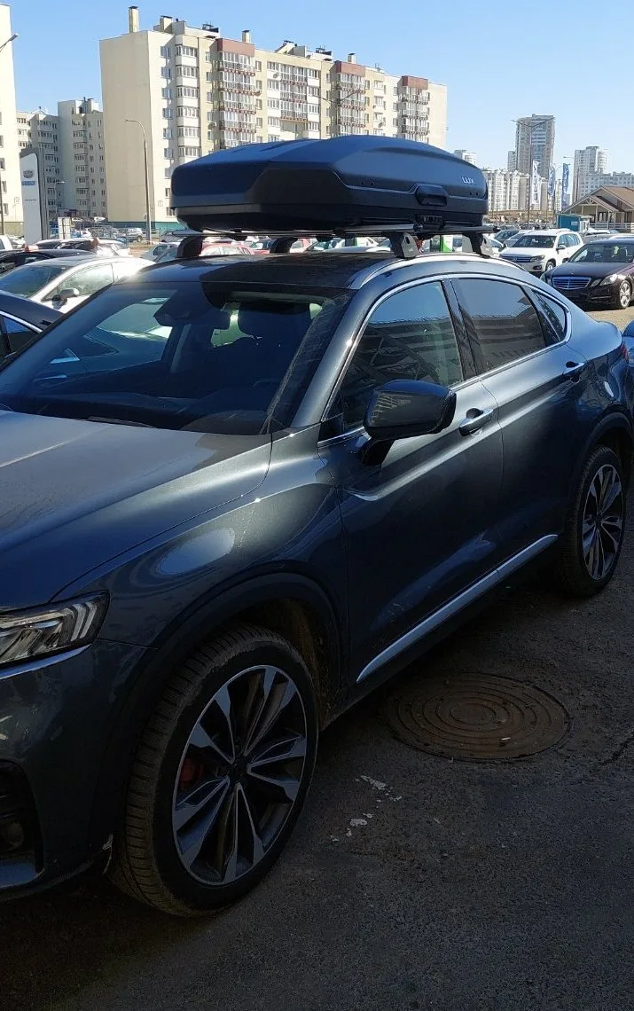 Бокс на крышу LUX TAVR 175 черный матовый 450L — изображение 7