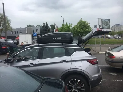 Автомобильный бокс MaxBox PRO 430 черный матовый 136x96x42 — изображение 4