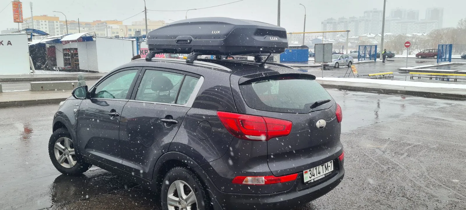 Бокс на крышу LUX TAVR 197 черный матовый 520 — изображение 13