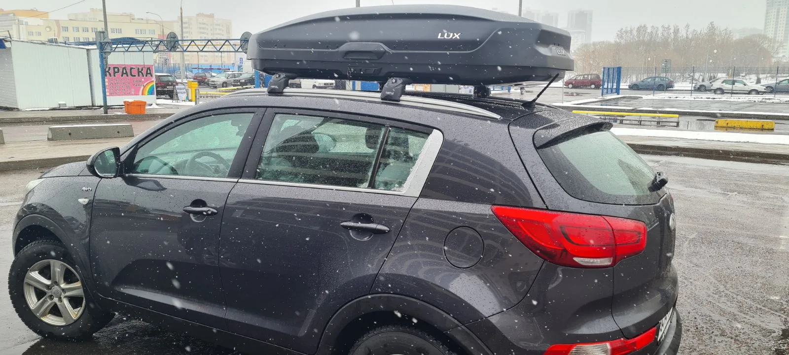 Бокс на крышу LUX TAVR 197 черный матовый 520 — изображение 14