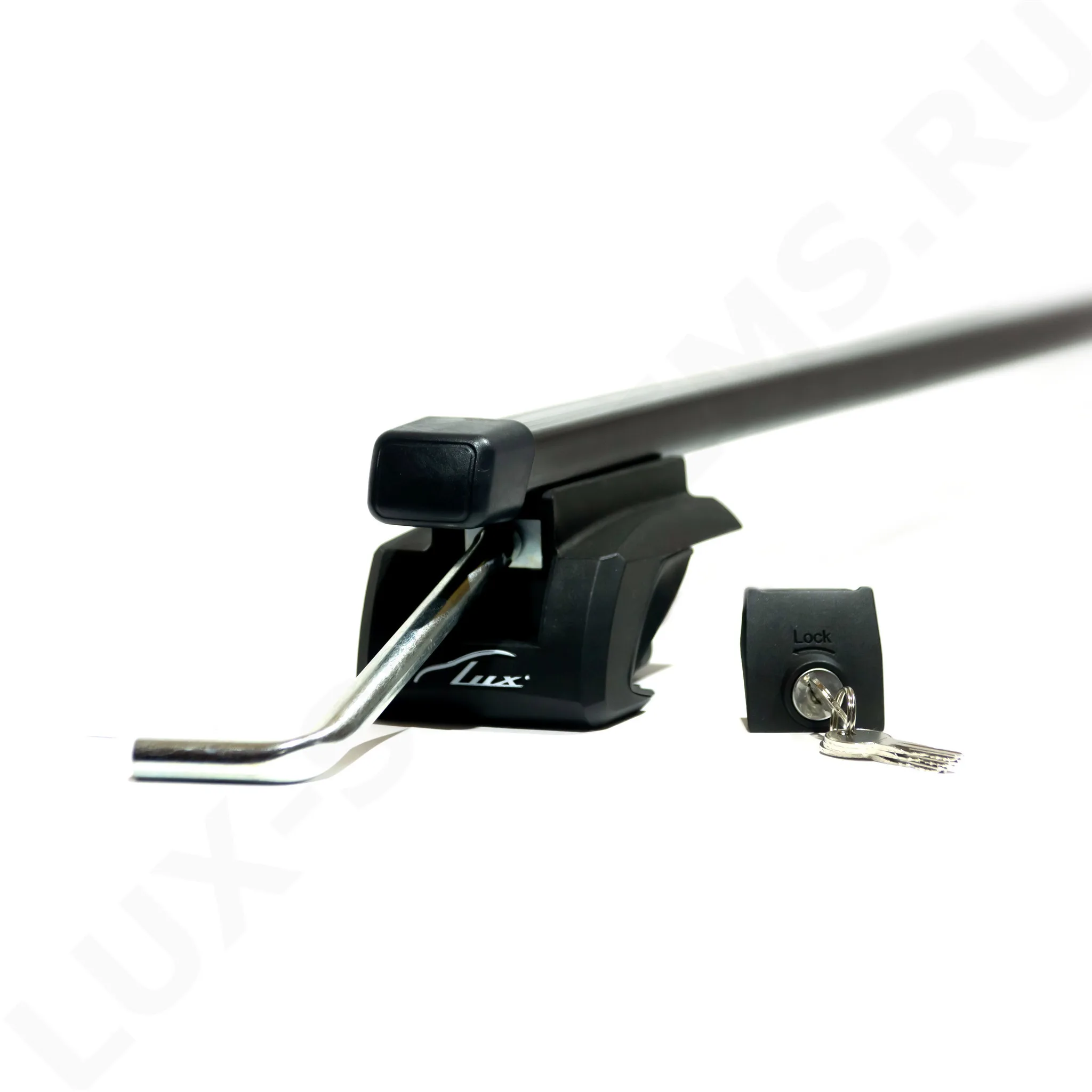 Багажная система "LUX" Элегант с дугами 1,3 м прямоугольными в пластике для а/м с рейлингами — изображение 3