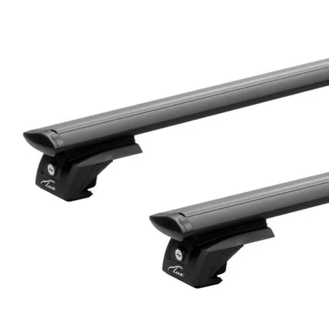 Багажная система "LUX" Элегант с дугами 1,3 м Aero Travel (82 мм) Black для а/м с рейлингами