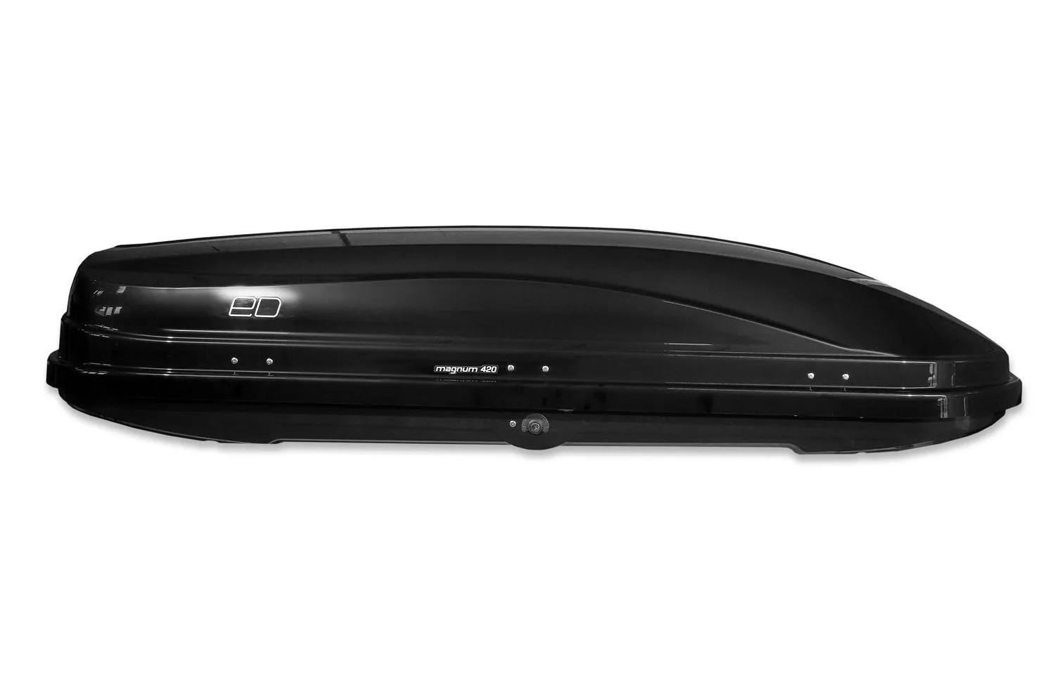 Бокс автомобильный Евродеталь Магнум 390L чёрный металлик 185 х 84 х 42