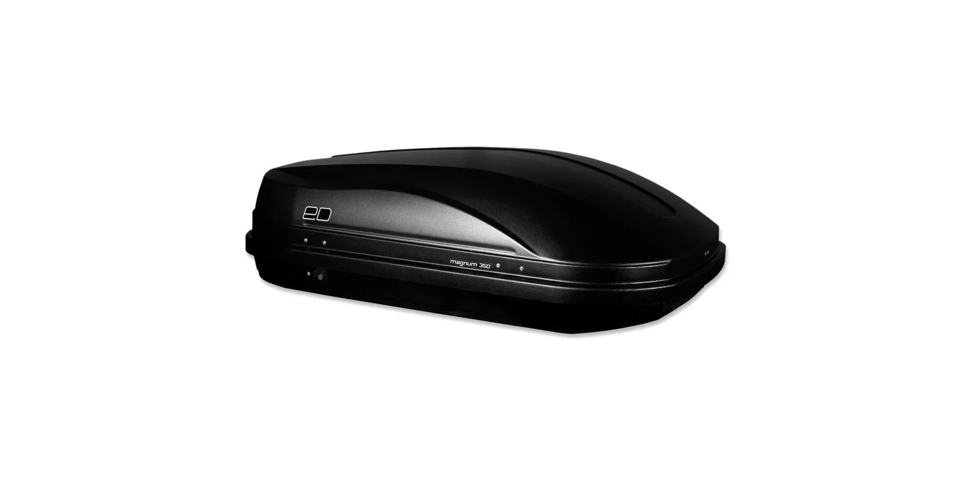 Автомобильный бокс Евродеталь Магнум 350 Черный карбон 140 х 90 х 42