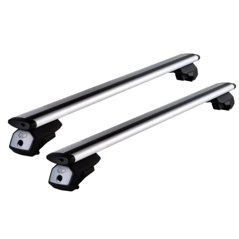 Универсальный Багажник на интегрированные рейлинги Евродеталь Арго, крыловидные дуги