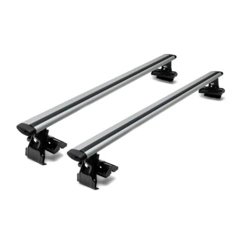 Универсальный Багажник на гладкую крышу Евродеталь модель А крыловидные дуги