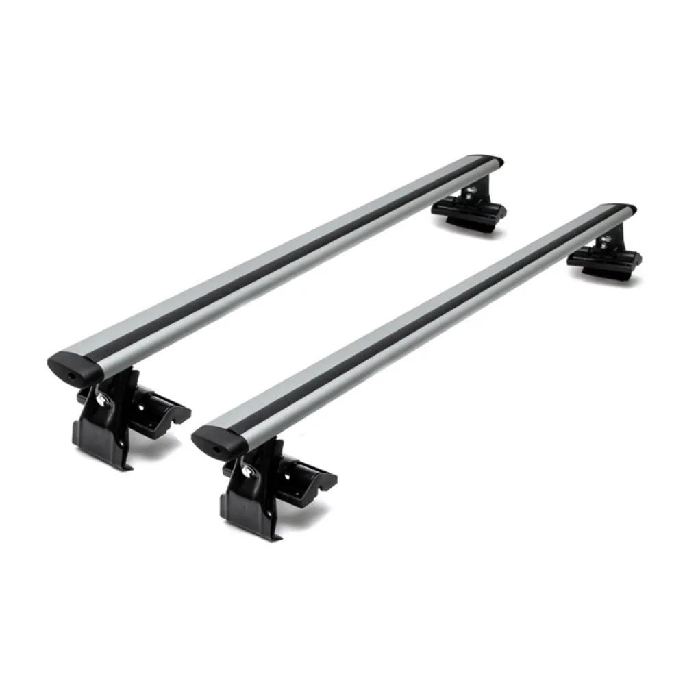 Универсальный Багажник на гладкую крышу Евродеталь модель А крыловидные дуги