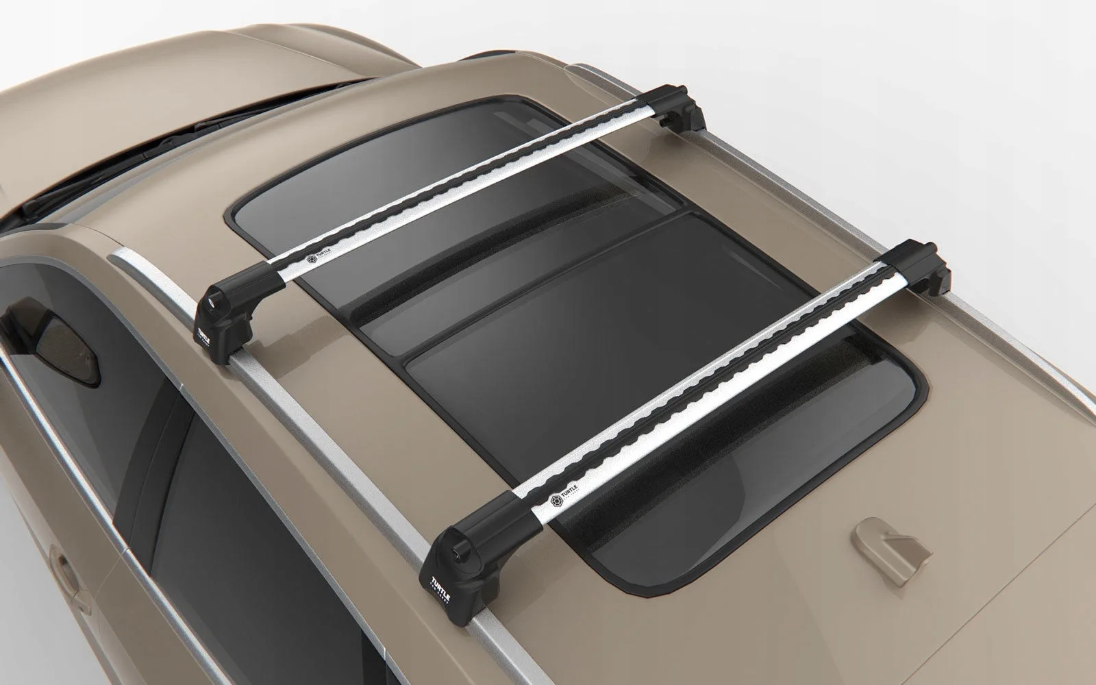 Багажник на интегрированные рейлинги Turtle Air 2 серебро