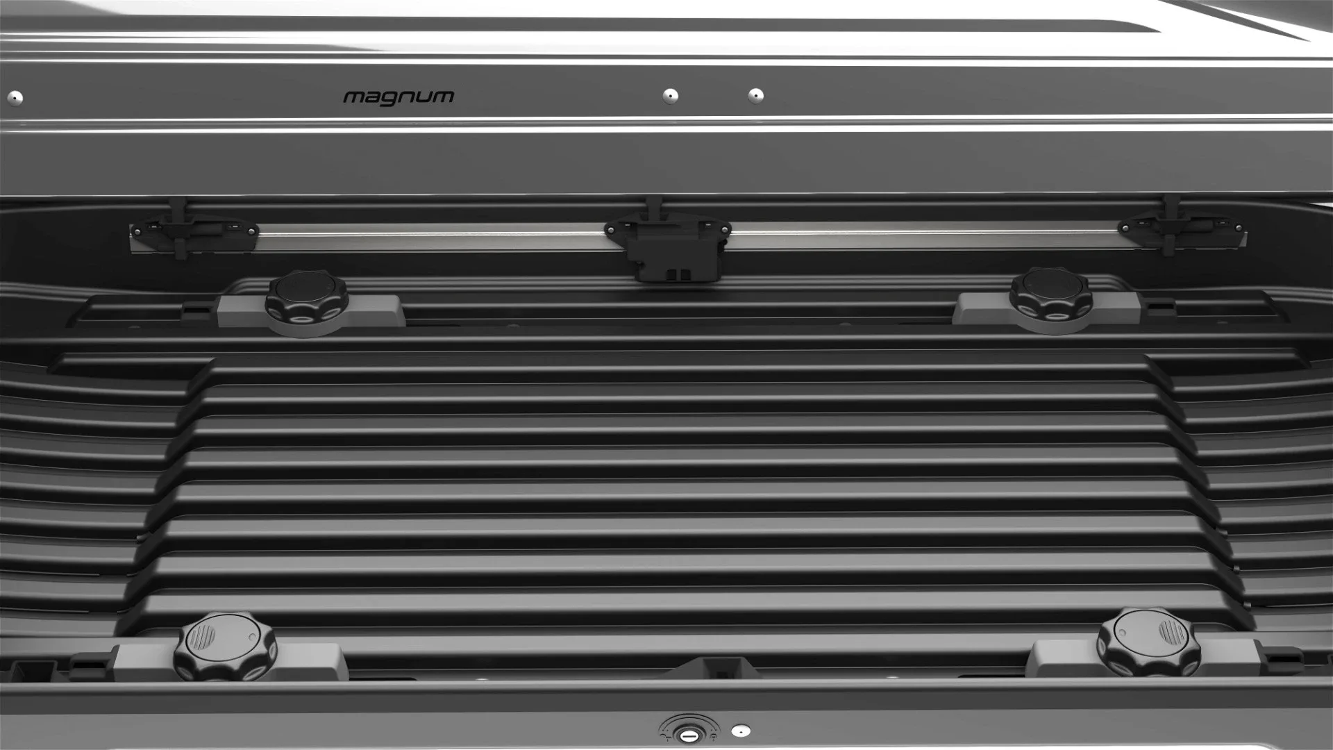 Автомобильный бокс Евродеталь Магнум 390 Серый матовый 185 х 84 х 42