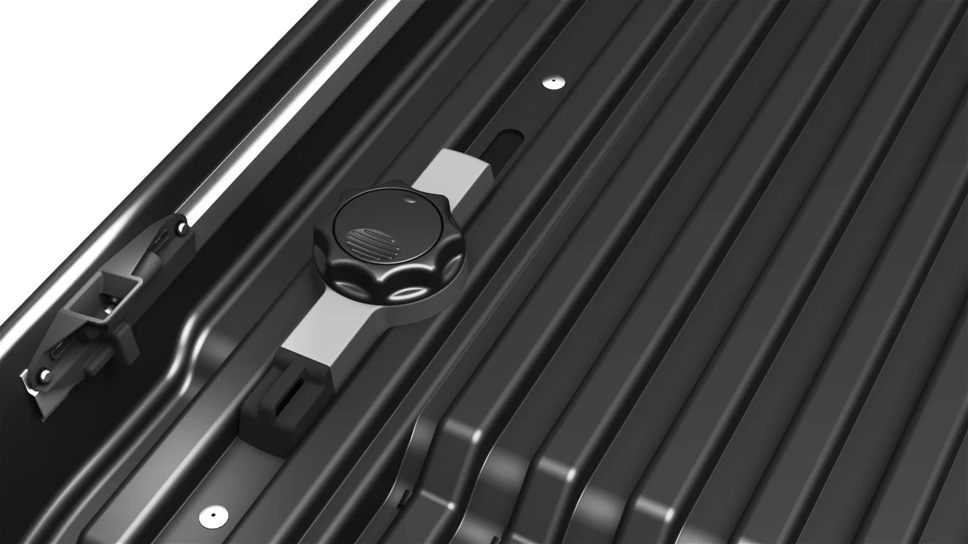 Автомобильный бокс Евродеталь Магнум 390 Серый матовый 185 х 84 х 42 — изображение 4