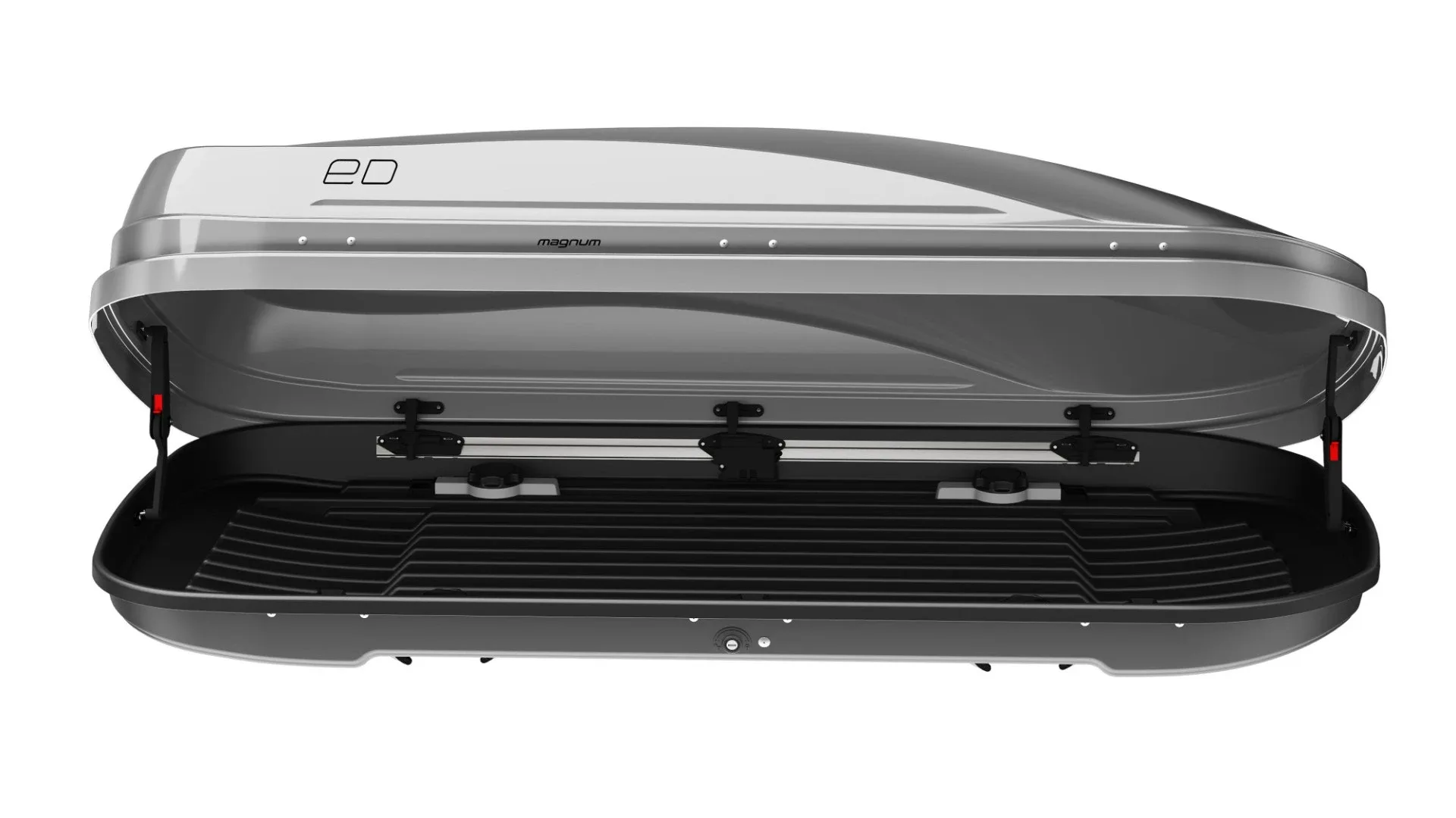 Автомобильный бокс Евродеталь Магнум 390 Серый матовый 185 х 84 х 42 — изображение 3