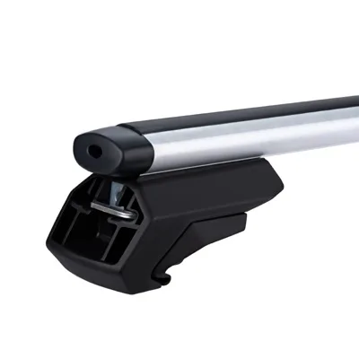 Универсальный Багажник на рейлинги Евродеталь Арго, аэродинамические дуги 125 см