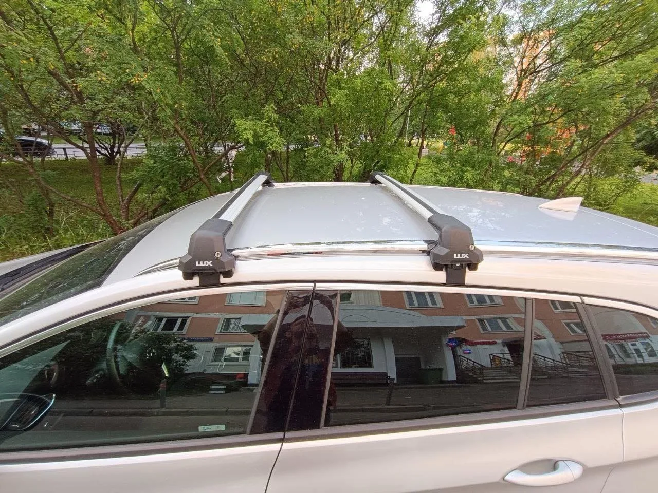 Багажная система БК5 LUX CITY с дугами аэро-трэвэл 1,3 м. (82мм) Black — изображение 4