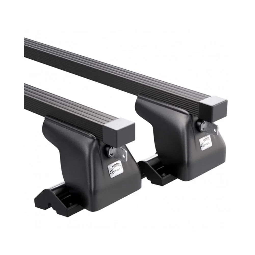 Багажник в штатные отверстия на крышу авто Amos Dromader C-15 1,4 c закрытием замком Plus