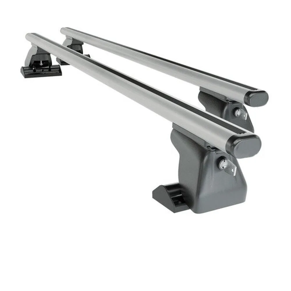 Багажник в штатные отверстия на крышу авто Amos Dromader C-15 1,4 аэродинамические c закрытием замком Plus — изображение 2