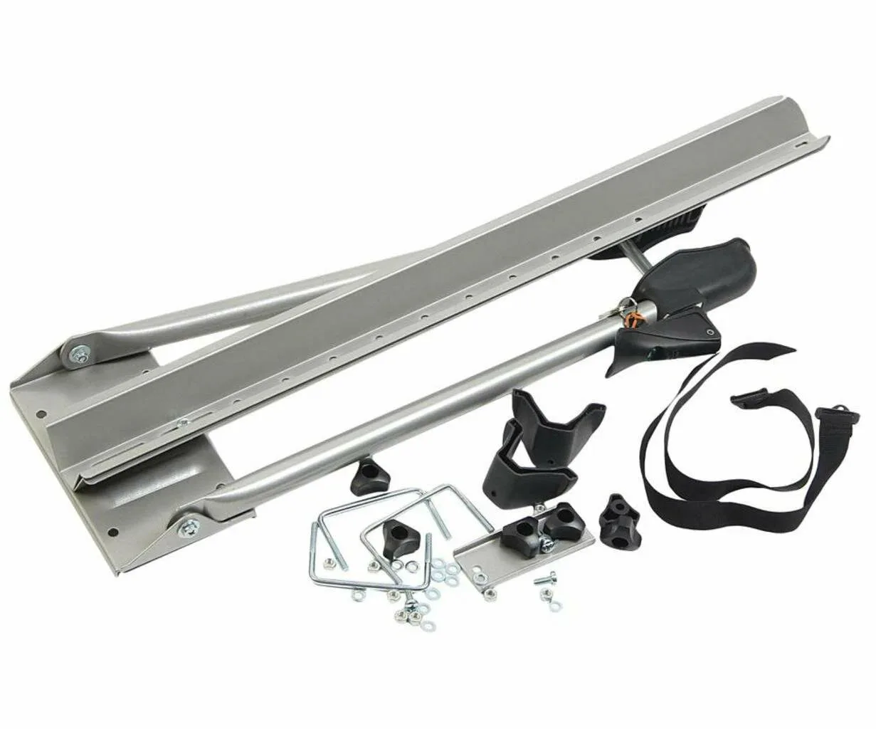 Багажник для перевозки велосипеда на крыше Lux Bike серый