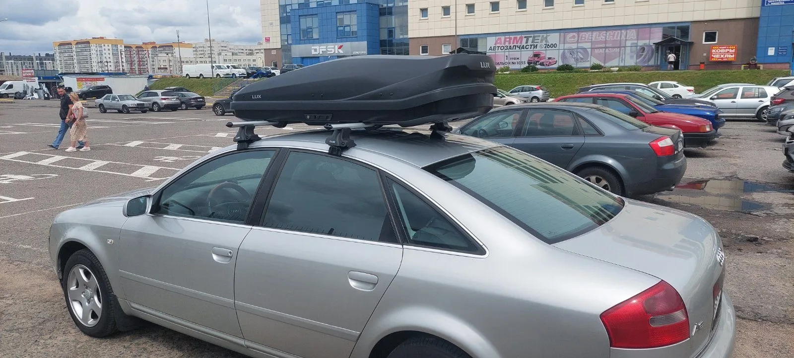 Автобокс и багажник Audi A6 C5 седан пример установки.