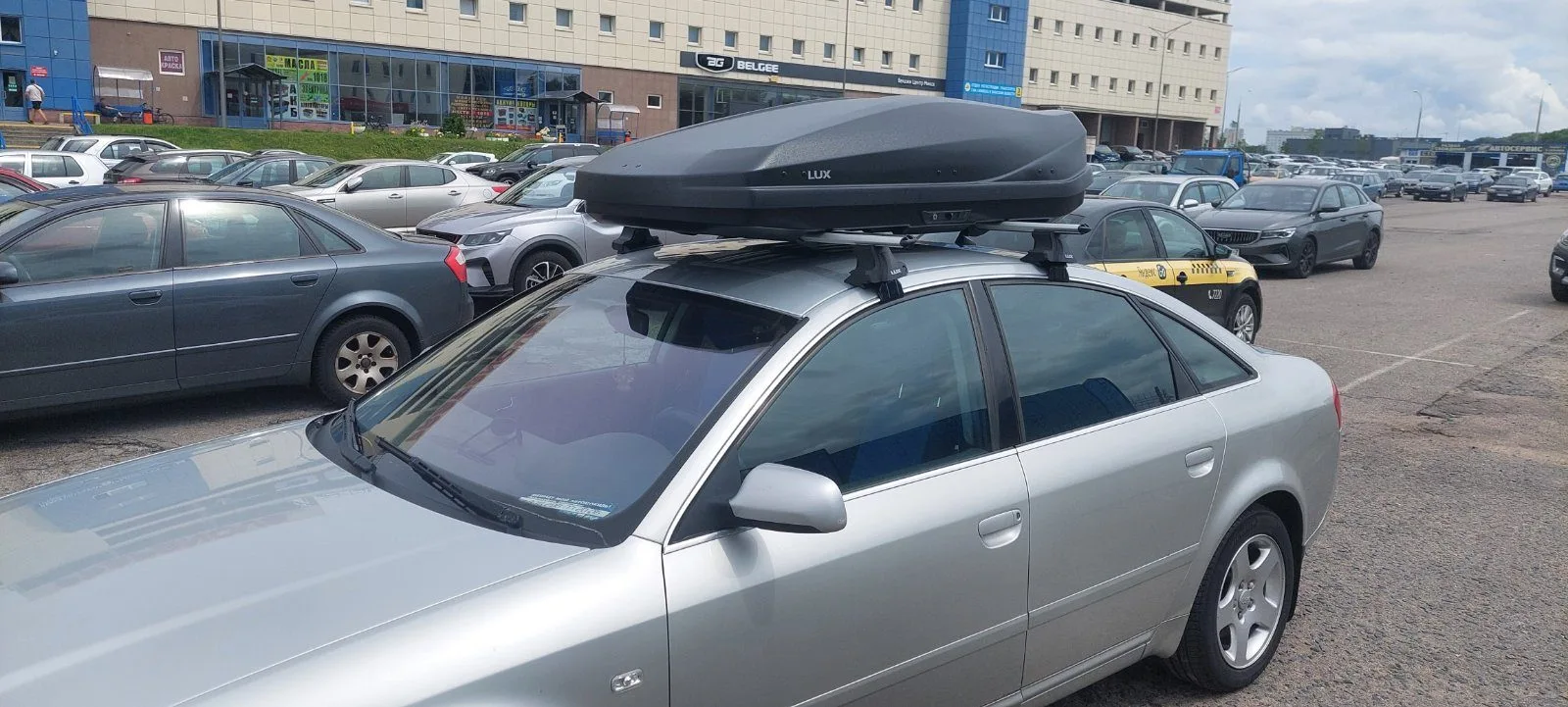 Автобокс и багажник Audi A6 C5 седан пример установки.