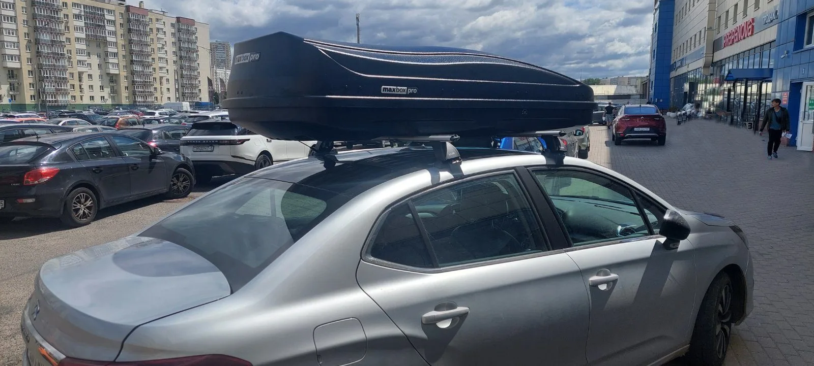 Автобокс и багажник Citroen C4 седан пример установки.