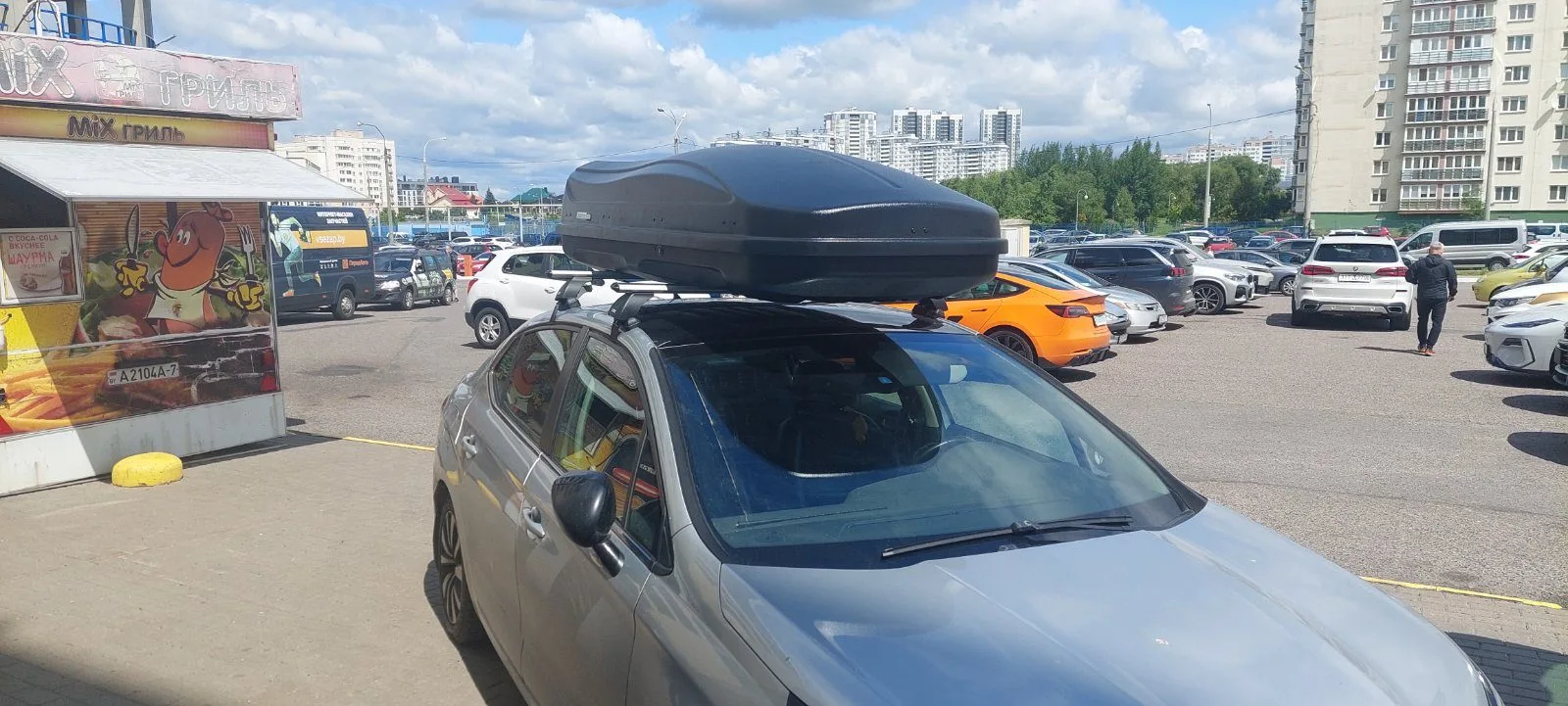 Автобокс и багажник Citroen C4 седан пример установки.