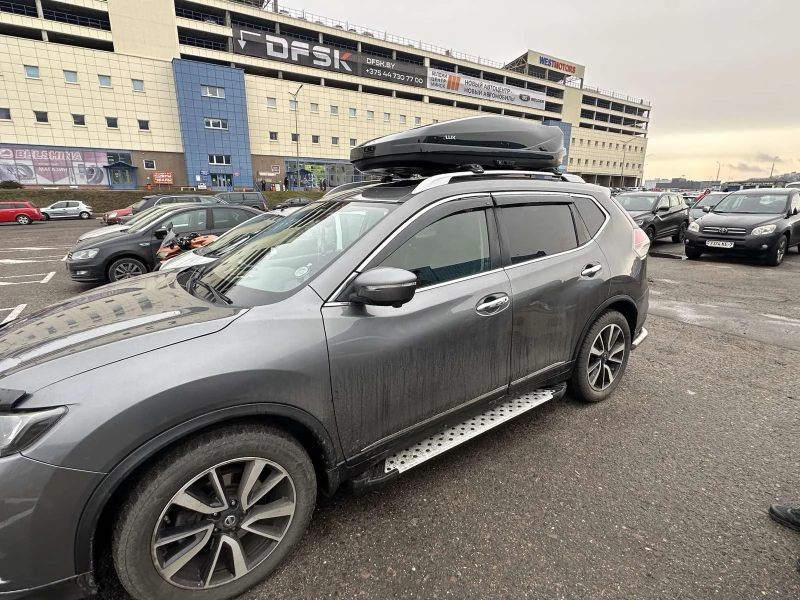 Автобокс и багажник Nissan X-Trail T32 пример установки.