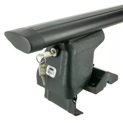 Багажная система для гладкой крыши Amos Dromader D-2 aero Black 1,3 + замок PLUS