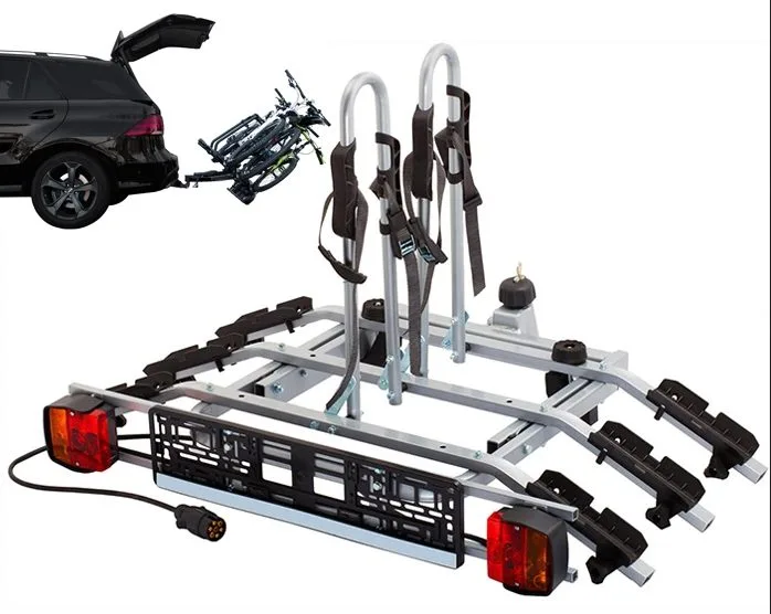 Велобагажник AMOS TYTAN 3 Plus Платформа на фаркоп для 3-х велосипедов