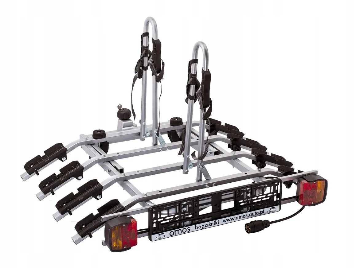 Велобагажник на автомобиль AMOS TYTAN 4 Plus для 4-х велосипедов
