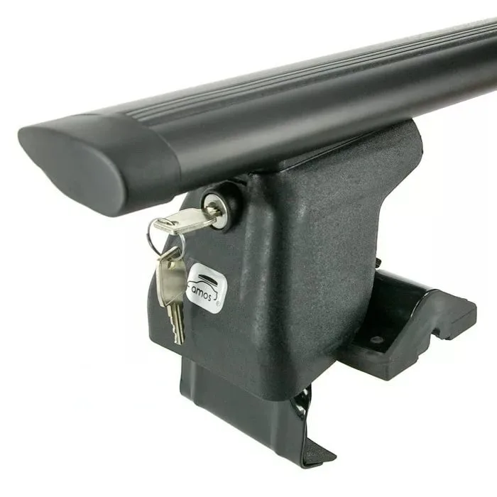 Багажная система для гладкой крыши Amos Dromader D-3 aero Black 1.3 + замок PLUS