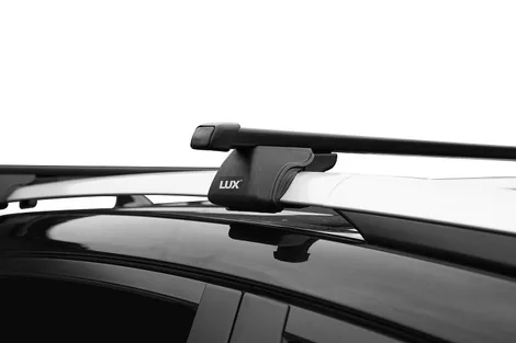 Багажная система "LUX" КЛАССИК с дугами 1,2 м прямоугольными в пластике для а/м с рейлингами