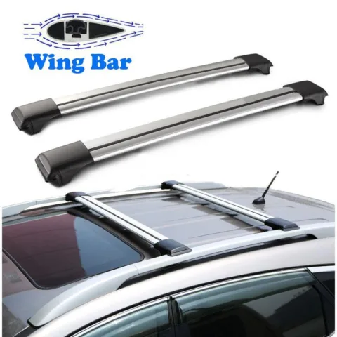 Автомобильная багажная система Wingbar roof rack Silver аэро с замком