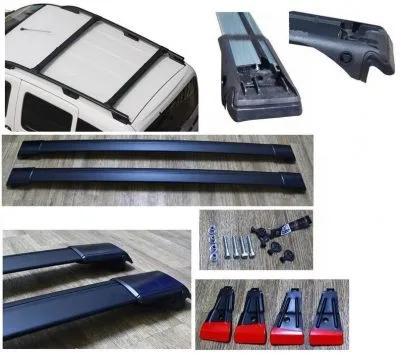 Автомобильная багажная система Wingbar roof rack Black аэро с замком — изображение 2