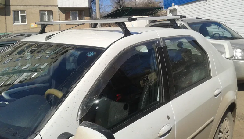 Багажник DELTA Reno Logan, Sandero аэродинамический аэрокрыло compact 1,3