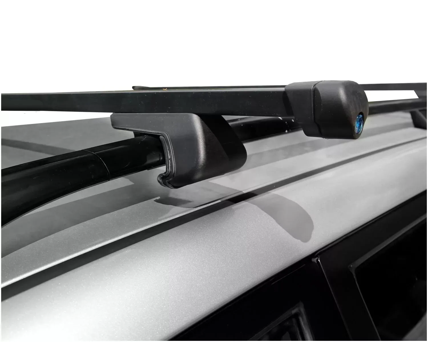 Багажник на рейлинги ATA L14 1,4 м. с квадратными стальными поперечинами с ключом