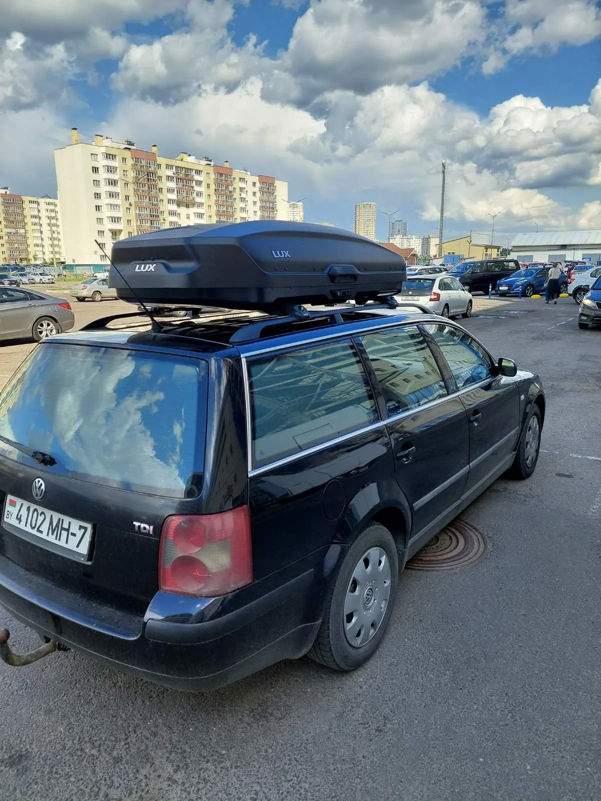 Бокс на крышу LUX TAVR 197 черный матовый 520 — изображение 4