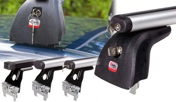 Крепление багажника на крышу Amos BETA kit 102 + 1,2 аэродинамические — изображение 3