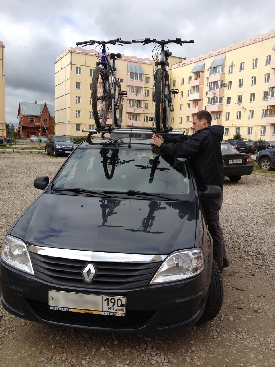 Крепление багажника на крышу AMOS Koala K-i Renault Logan, Sandero аэродинамические — изображение 2