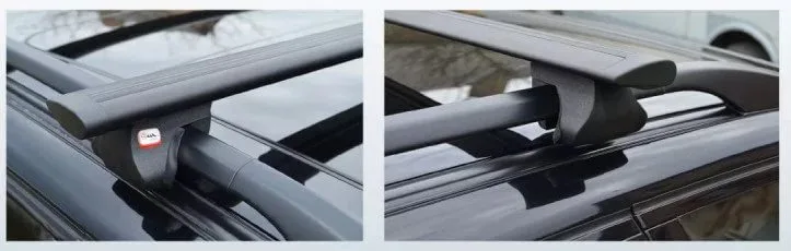 Крепление багажника на рейлинги Amos AlFA 1,4 aero (крыло) Black — изображение 3