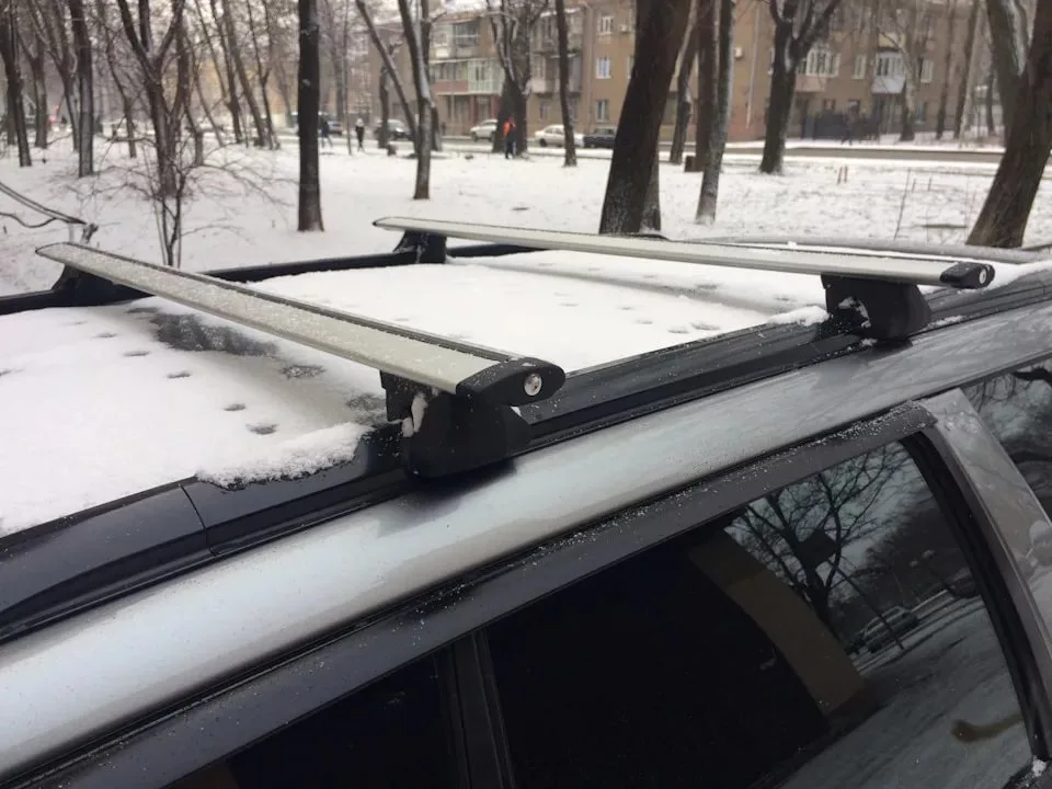 Крепление багажника на рейлинги Amos AlFA 1,4 aero (крыло) + ключ — изображение 4