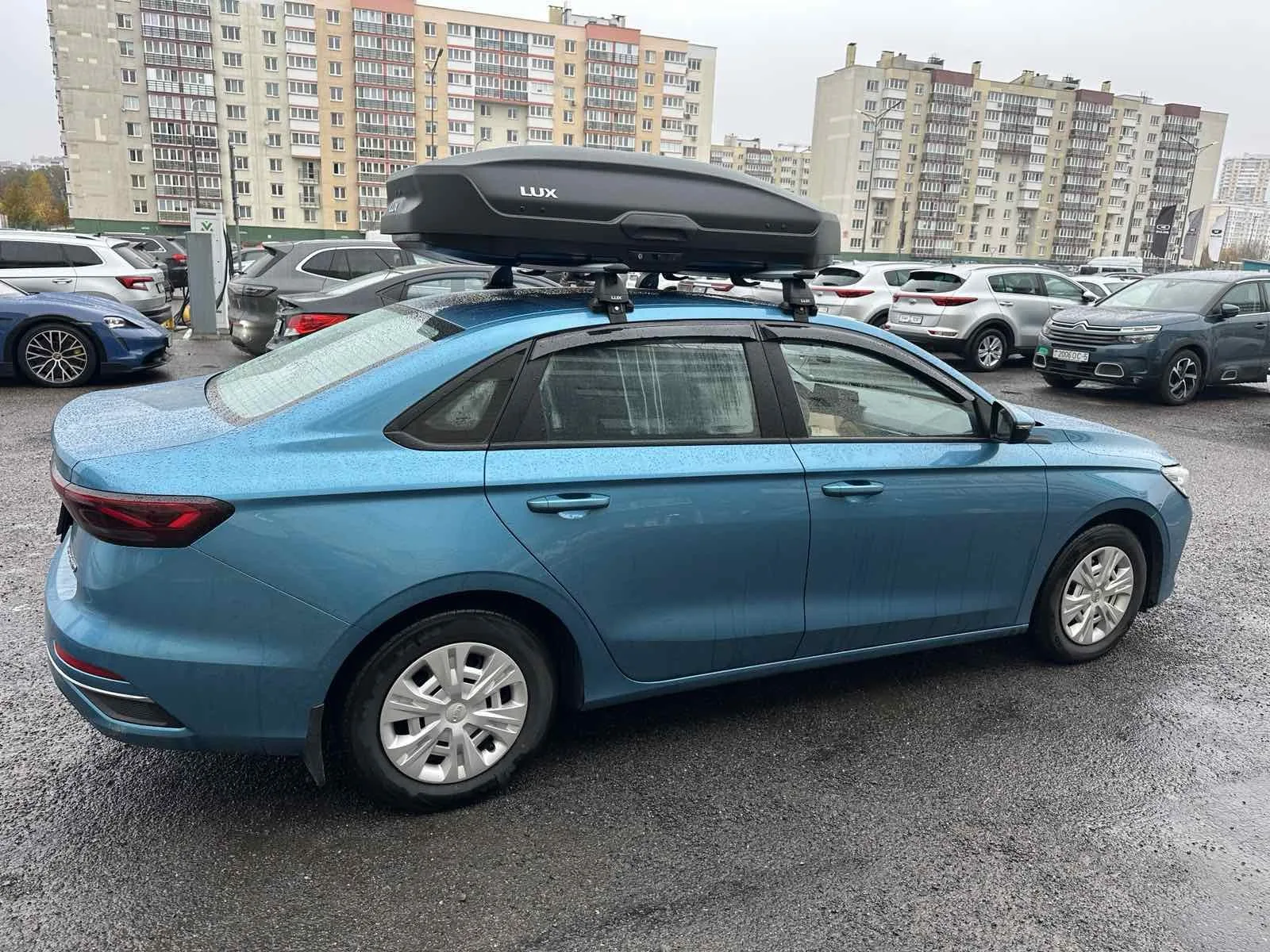 Автобокс и багажник Geely Emgrand New пример установки.